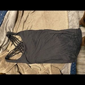 Lululemon open back cris cross tank top
